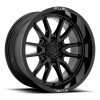 D760 CLASH 17X9 BLACK GLOSSY 6X5.5