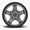 D698 KICKER MATTE GUN METAL 17X9 | 5X5