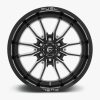 D761 CLASH GLOSS BLACK MILLED 17X9 | 6X135