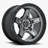 D698 KICKER MATTE GUN METAL 17X9 | 5X5