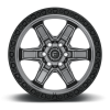 D698 KICKER MATTE GUN METAL 17X9 | 6X4.5